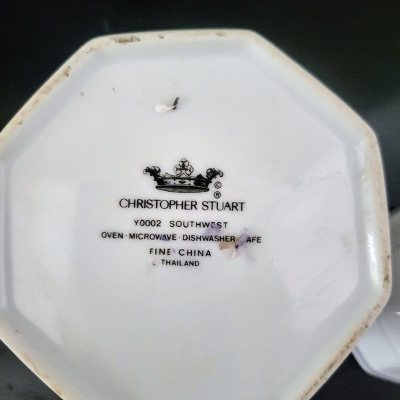 Christopher Stuart Fine China Southwest Y0002 Sugar Bowl - Picture 5 of 6